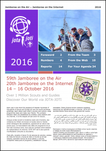 JOTA-JOTI Report 2016 ist online